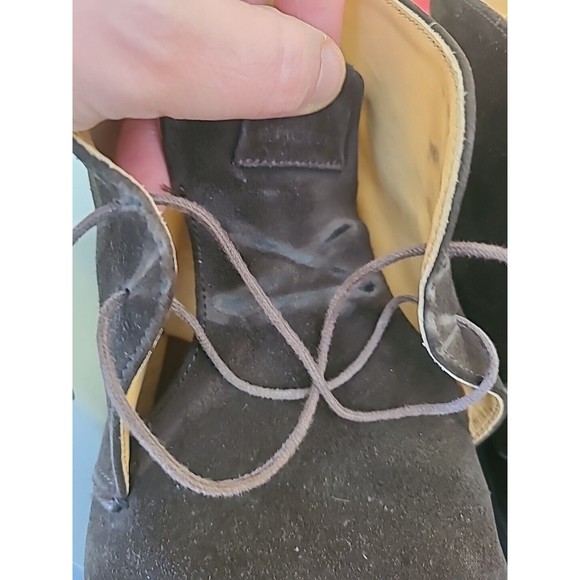 EUC $650 Heschung Dk Brown Suede Desert Chukka Dress Boots Mens Size 11 44 9.5 - Picture 2 of 10